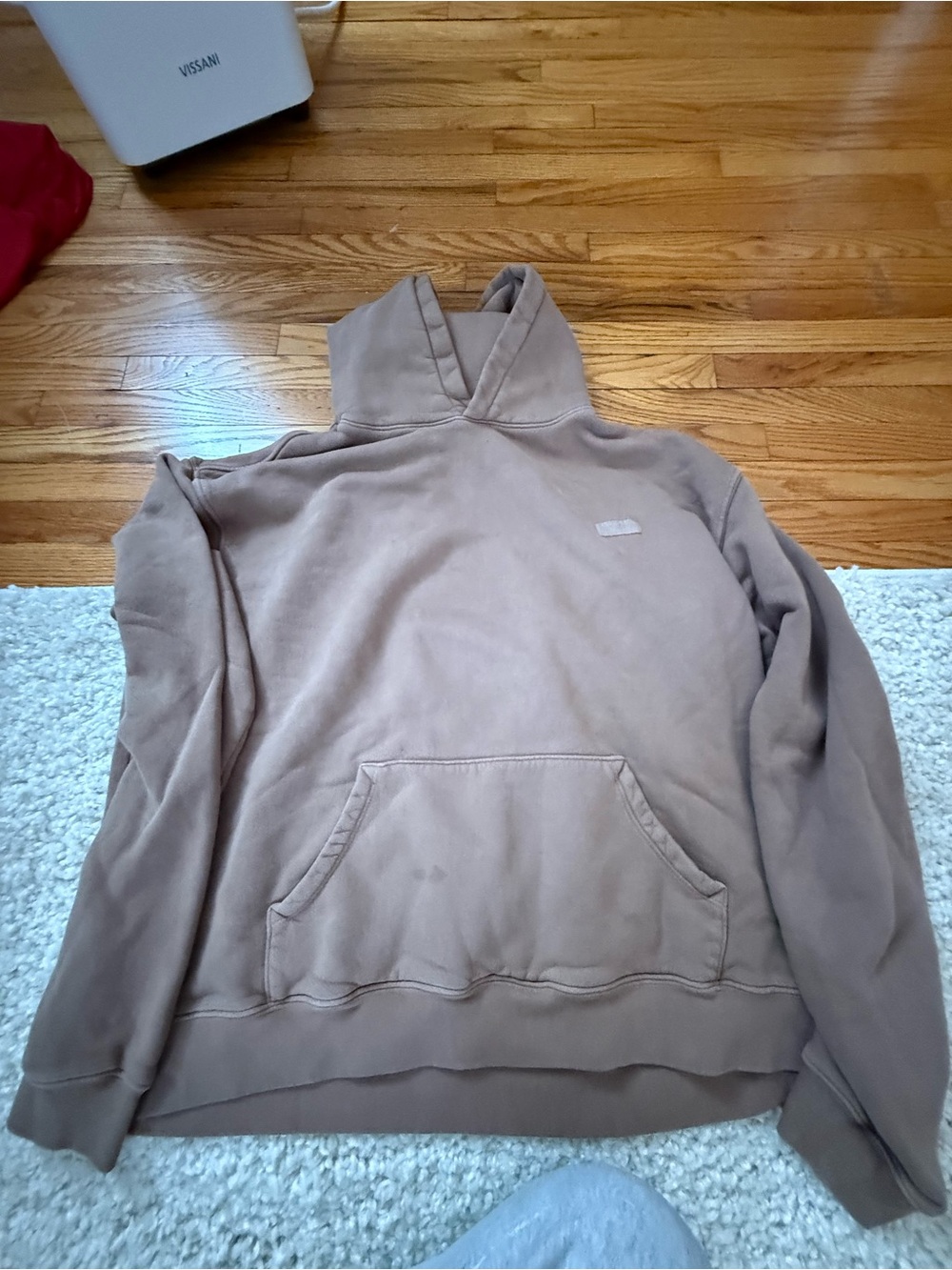 SET Active Men's Taupe Pullover Hoodie